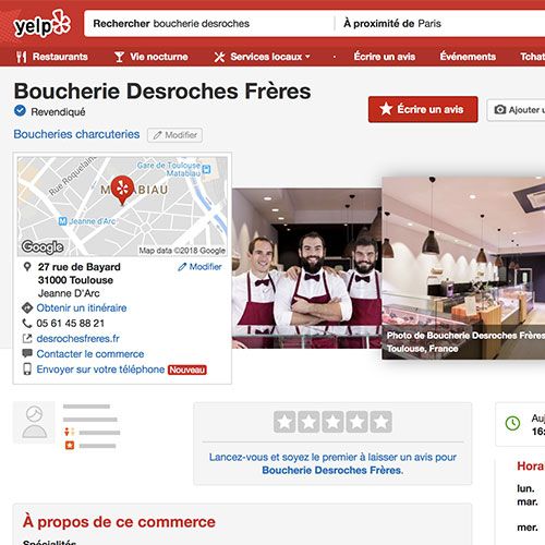 Yelp Desroches frères